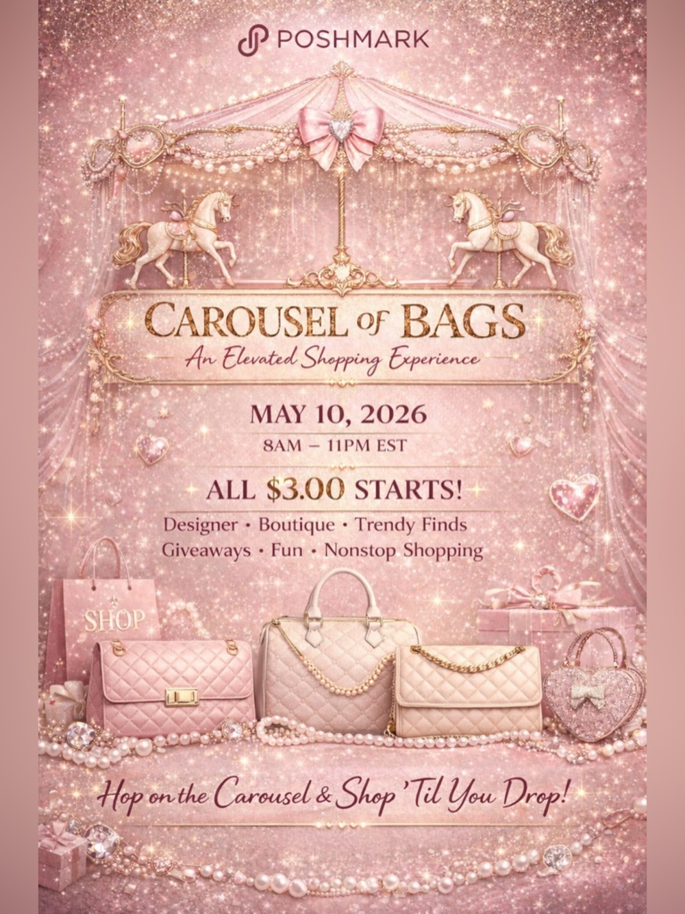 Carousel of Bags! 5/10/26 8:00am-11:00pm EST - Picture 1 of 2